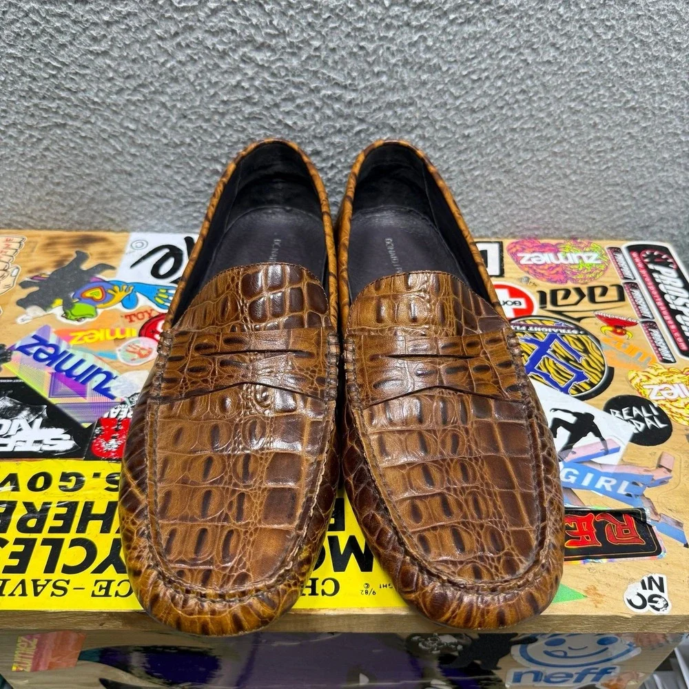Donald J.‎ Pliner VINCO 2 Crocodile Driving Loafers